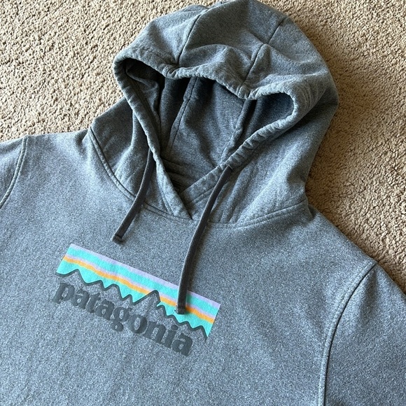 Patagonia Pastel P-6 Logo Uprisal Hoody Grey Women’s - Picture 4 of 10